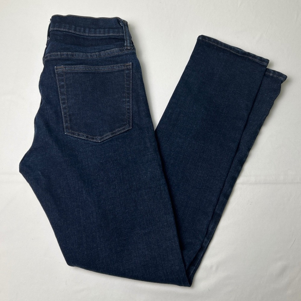 Gap Womens All Temp Slim Taper Stretch Dark Indigo Denim Jeans Size 29/8 Blue